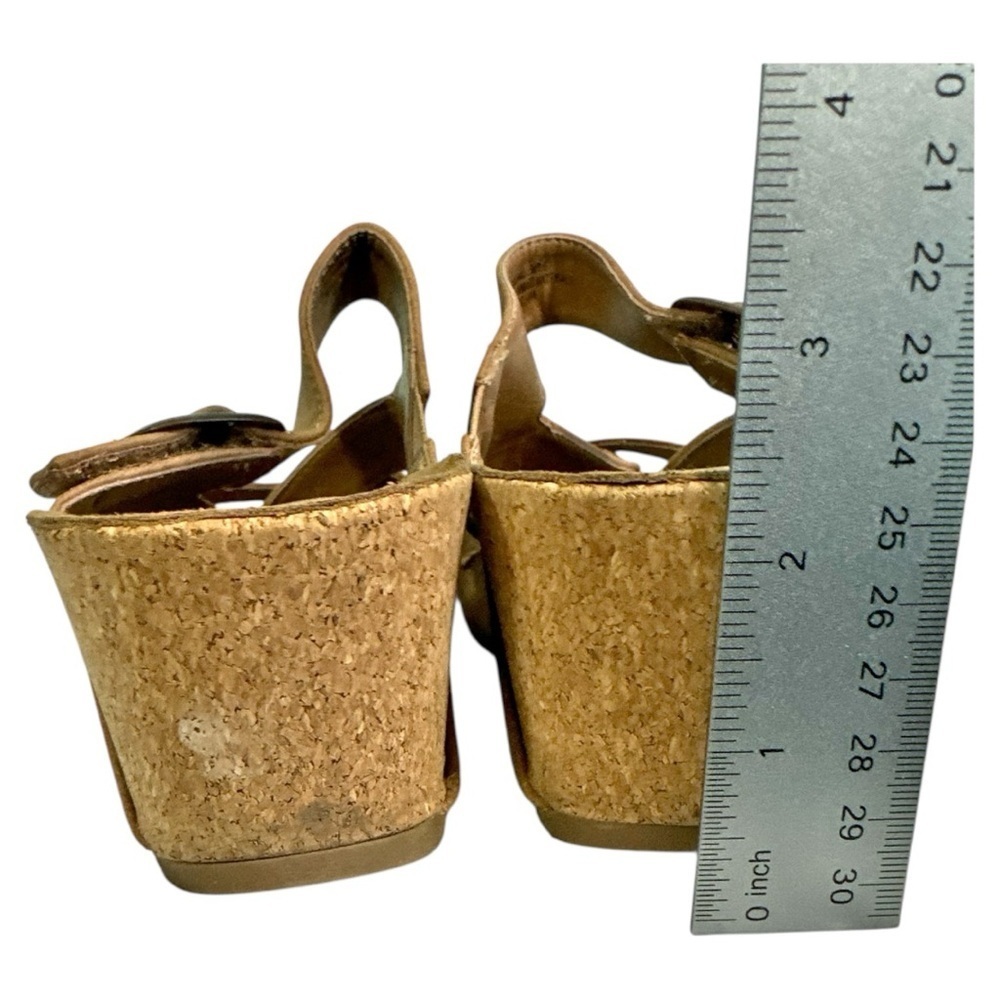 Stylish Tan Strappy Wedge Sandals “Emory” Size 10 - Picture 8 of 11